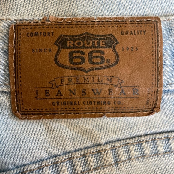 SOLD Route 66 High-Waisted Light Washed Jeans - Picture 3 of 4